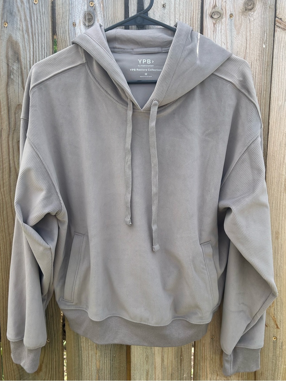 NWT YPB by Abercrombie Hooded Pullover Sweatshirt - Taupe Size M